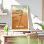 Wadi Rum Desert - Jordan - Travel Art Wall Deco Poster - Art Print - Travel Art Poster