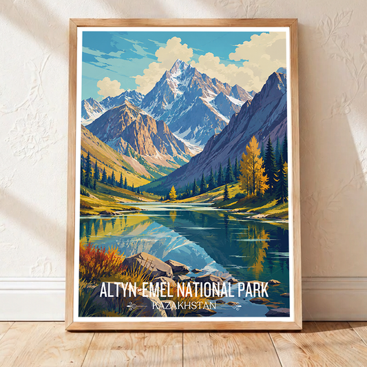 Altyn-Emil National Park - Kazakhstan - Travel Art Wall Deco Poster Print - Art Print - Travel Art Poster