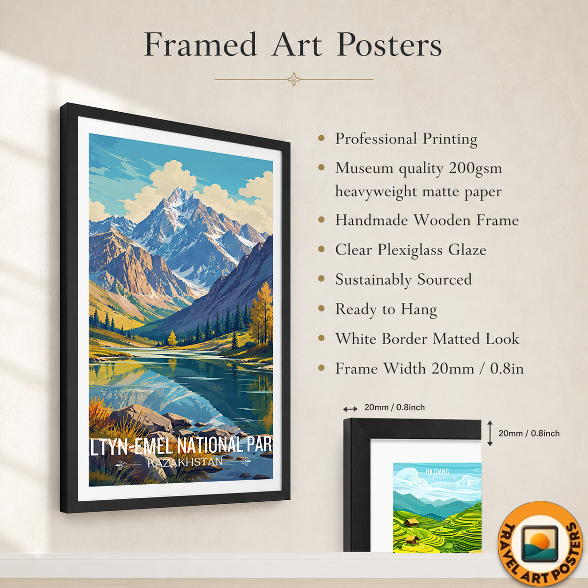 Altyn-Emil National Park - Kazakhstan - Travel Art Wall Deco Poster Print - Art Print - Travel Art Poster