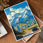 Kazakhstan - Travel Art Wall Deco Poster Print - Art Print - Travel Art Poster