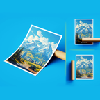 Kazakhstan - Travel Art Wall Deco Poster Print - Art Print - Travel Art Poster