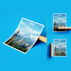Almaty - Kazakhstan - Travel Art Wall Deco Poster Print - Art Print - Travel Art Poster