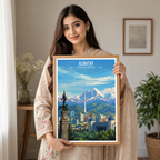 Almaty - Kazakhstan - Travel Art Wall Deco Poster Print - Art Print - Travel Art Poster