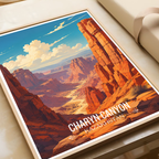 Charyn Canyon - Kazakhstan - Travel Art Wall Deco Poster Print - Art Print - Travel Art Poster
