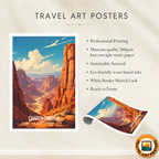 Charyn Canyon - Kazakhstan - Travel Art Wall Deco Poster Print - Art Print - Travel Art Poster