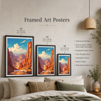 Charyn Canyon - Kazakhstan - Travel Art Wall Deco Poster Print - Art Print - Travel Art Poster
