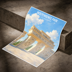 Independence Park - Kazakhstan - Travel Art Wall Deco Poster Print - Art Print - Travel Art Poster