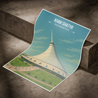 Khan Shatyr Centre - Kazakhstan - Travel Art Wall Deco Poster Print - Art Print - Travel Art Poster