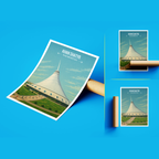 Khan Shatyr Centre - Kazakhstan - Travel Art Wall Deco Poster Print - Art Print - Travel Art Poster