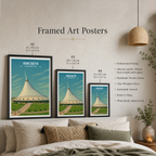 Khan Shatyr Centre - Kazakhstan - Travel Art Wall Deco Poster Print - Art Print - Travel Art Poster