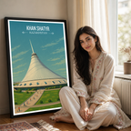 Khan Shatyr Centre - Kazakhstan - Travel Art Wall Deco Poster Print - Art Print - Travel Art Poster