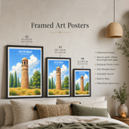 Khyzyr Minar - Kazakhstan - Travel Art Wall Deco Poster Print - Art Print - Travel Art Poster