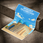 Mausoleum of Khoja Ahmed Yasawi - Kazakhstan - Travel Art Wall Deco Poster Print - Art Print - Travel Art Poster