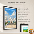 Seyitjan Kari Mosque - Kazakhstan - Travel Art Wall Deco Poster Print - Art Print - Travel Art Poster