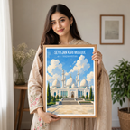 Seyitjan Kari Mosque - Kazakhstan - Travel Art Wall Deco Poster Print - Art Print - Travel Art Poster