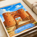 Shymkent Castle - Kazakhstan - Travel Art Wall Deco Poster Print - Art Print - Travel Art Poster