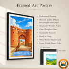 Shymkent Castle - Kazakhstan - Travel Art Wall Deco Poster Print - Art Print - Travel Art Poster