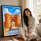 Shymkent Castle - Kazakhstan - Travel Art Wall Deco Poster Print - Art Print - Travel Art Poster