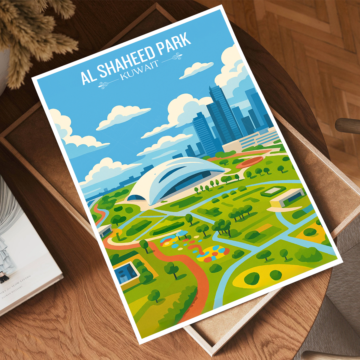 Al Shaheed Park - Kuwait - Travel Art Wall Deco Poster Print - Art Print - Travel Art Poster