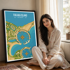 Failaka Island - Kuwait - Travel Art Wall Deco Poster Print - Art Print - Travel Art Poster