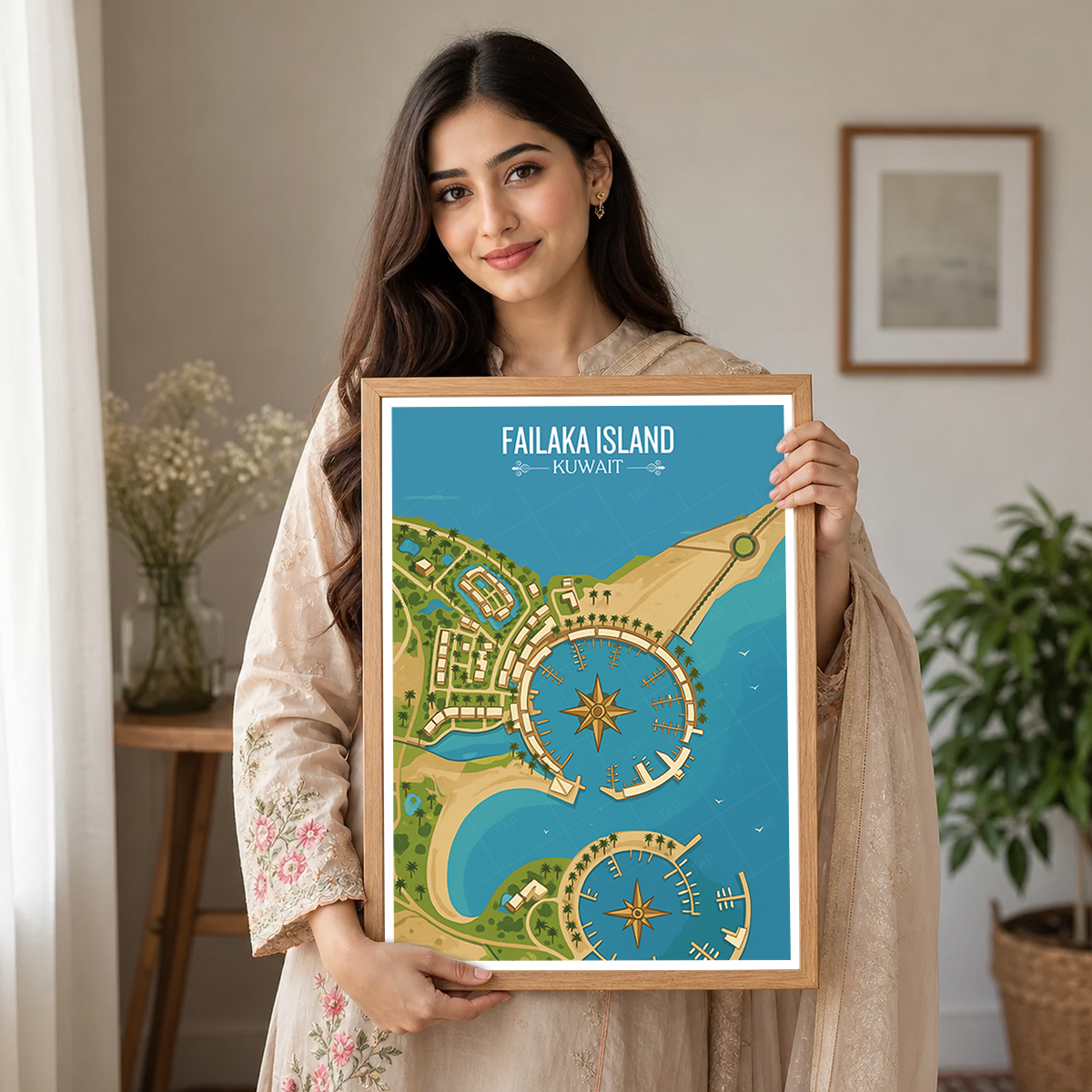 Failaka Island - Kuwait - Travel Art Wall Deco Poster Print - Art Print - Travel Art Poster