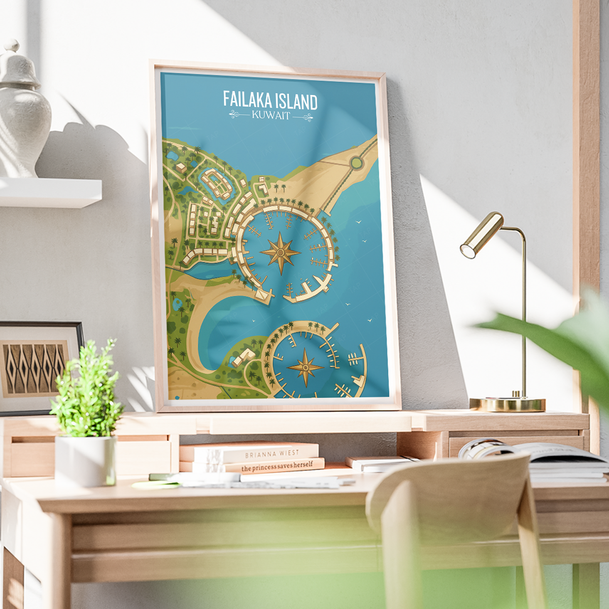 Failaka Island - Kuwait - Travel Art Wall Deco Poster Print - Art Print - Travel Art Poster