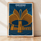 Grand Mosque - Kuwait - Travel Art Wall Deco Poster Print - Art Print - Travel Art Poster