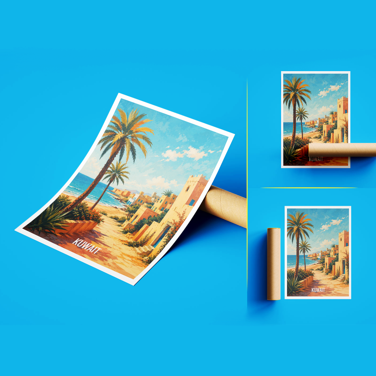 Kuwait - Travel Art Wall Deco Poster Print - Art Print - Travel Art Poster