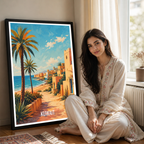 Kuwait - Travel Art Wall Deco Poster Print - Art Print - Travel Art Poster