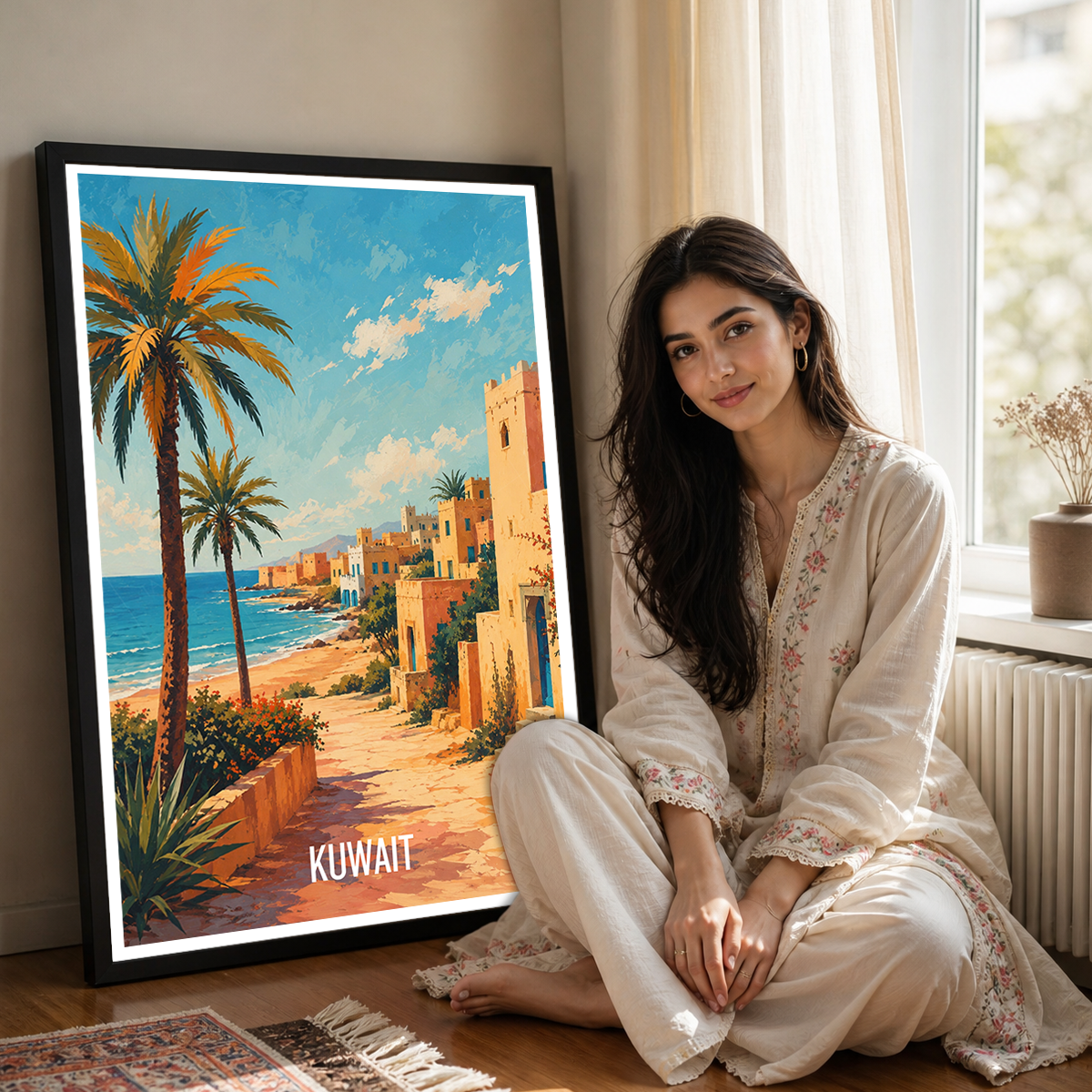 Kuwait - Travel Art Wall Deco Poster Print - Art Print - Travel Art Poster