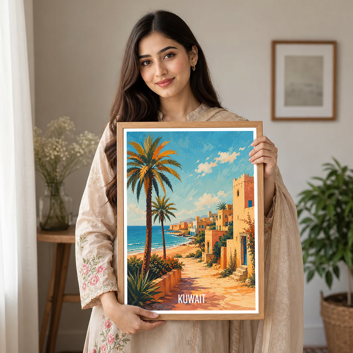 Kuwait - Travel Art Wall Deco Poster Print - Art Print - Travel Art Poster