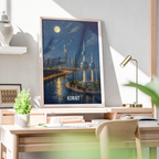 Kuwait City - Kuwait - Travel Art Wall Deco Poster Print - Art Print - Travel Art Poster