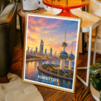 Modern Kuwaiti - Kuwait - Travel Art Wall Deco Poster Print - Art Print - Travel Art Poster