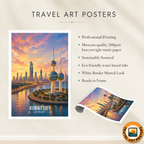 Modern Kuwaiti - Kuwait - Travel Art Wall Deco Poster Print - Art Print - Travel Art Poster