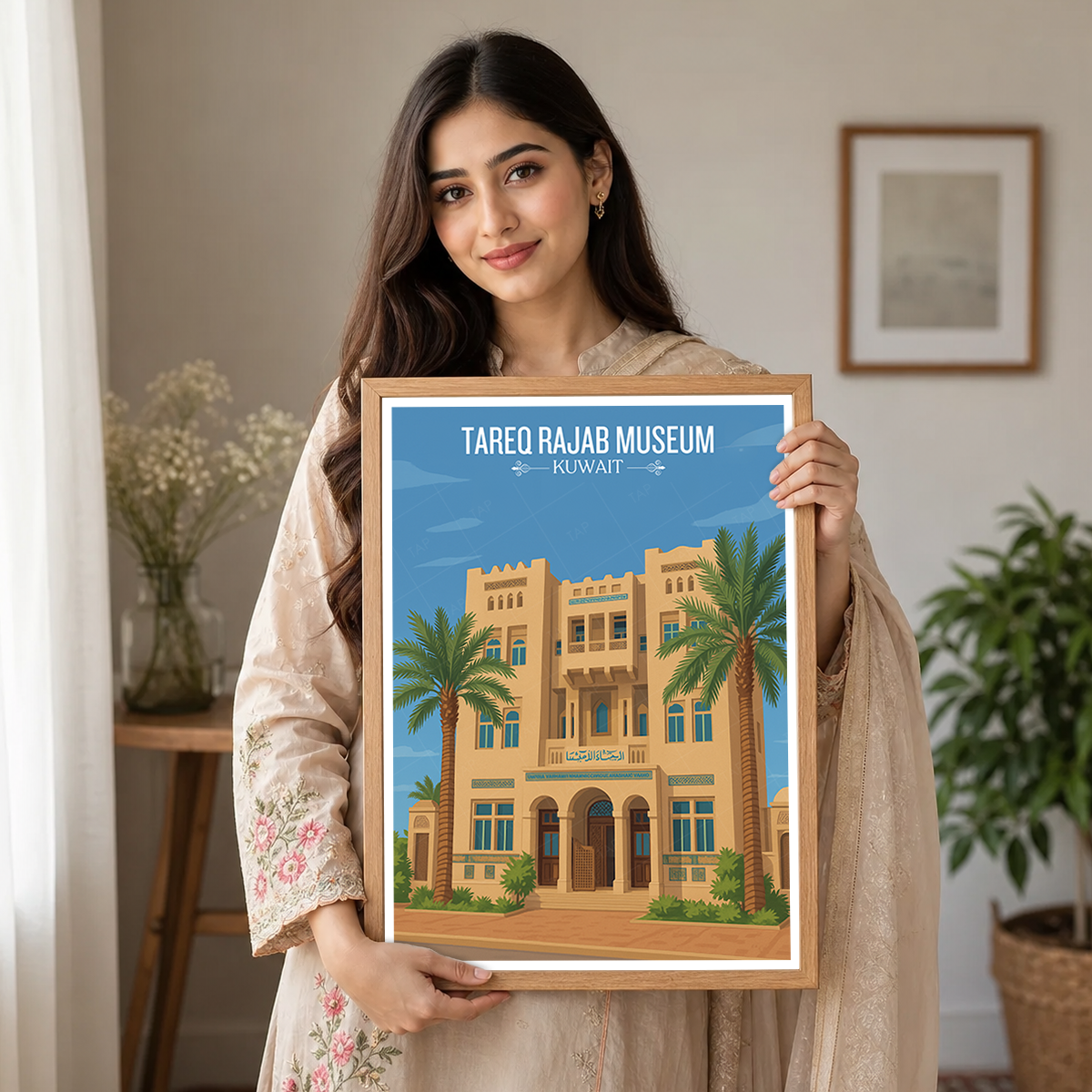 Tareq Rajab Museum - Kuwait - Travel Art Poster Print - Art Print - Travel Art Poster