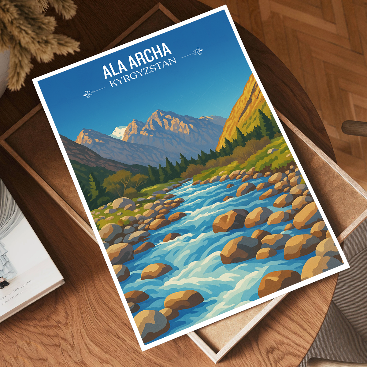Ala Archa - Kyrgyzstan - Travel Art Wall Deco Poster Print - Art Print - Travel Art Poster
