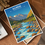 Ala Archa - Kyrgyzstan - Travel Art Wall Deco Poster Print - Art Print - Travel Art Poster