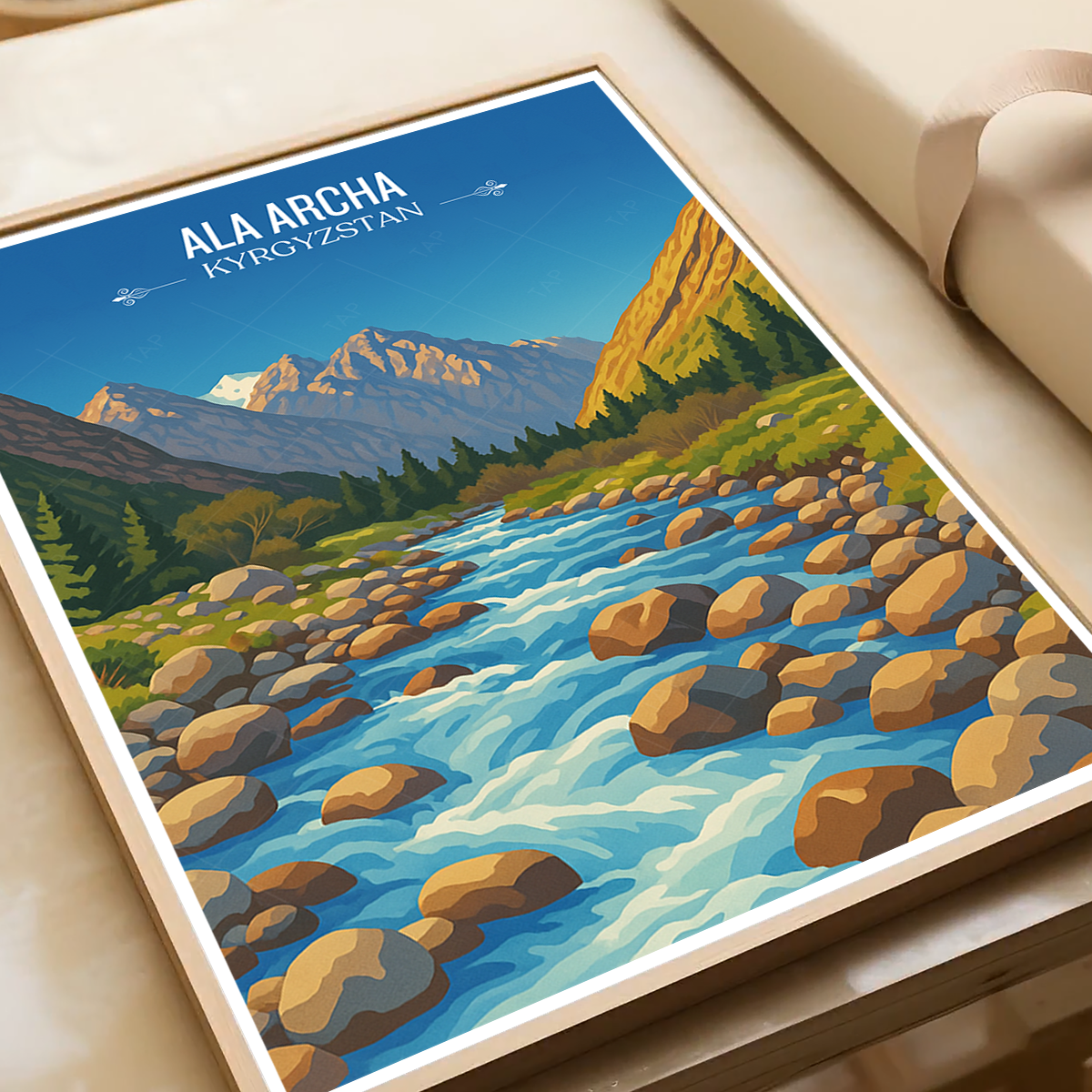 Ala Archa - Kyrgyzstan - Travel Art Wall Deco Poster Print - Art Print - Travel Art Poster