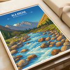 Ala Archa - Kyrgyzstan - Travel Art Wall Deco Poster Print - Art Print - Travel Art Poster