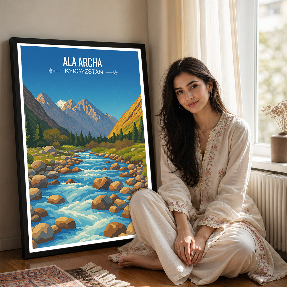 Ala Archa - Kyrgyzstan - Travel Art Wall Deco Poster Print - Art Print - Travel Art Poster