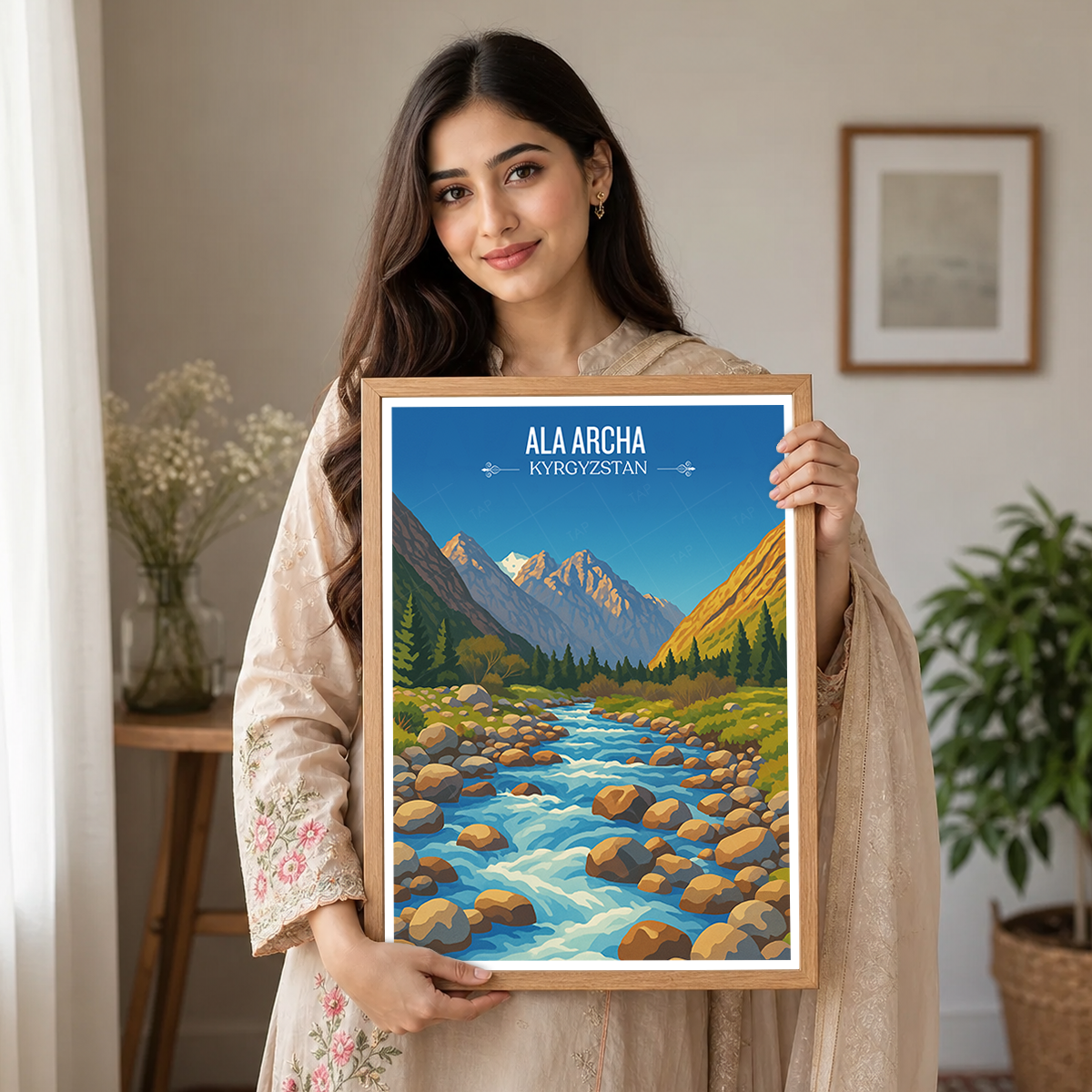 Ala Archa - Kyrgyzstan - Travel Art Wall Deco Poster Print - Art Print - Travel Art Poster