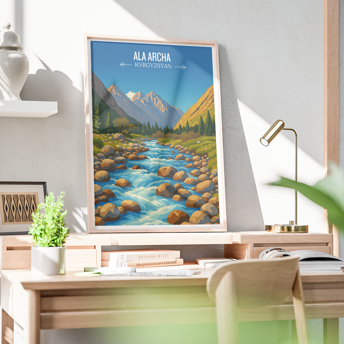 Ala Archa - Kyrgyzstan - Travel Art Wall Deco Poster Print - Art Print - Travel Art Poster