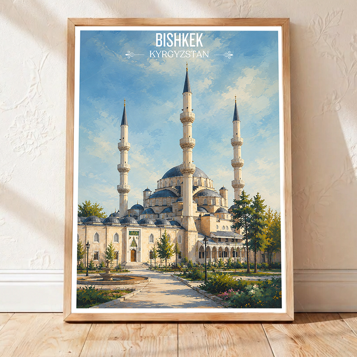 Bishkek - Kyrgyzstan - Travel Art Wall Deco Poster Print - Art Print - Travel Art Poster