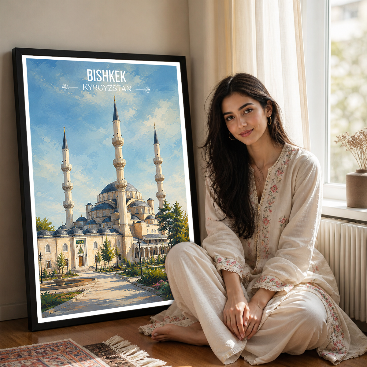 Bishkek - Kyrgyzstan - Travel Art Wall Deco Poster Print - Art Print - Travel Art Poster
