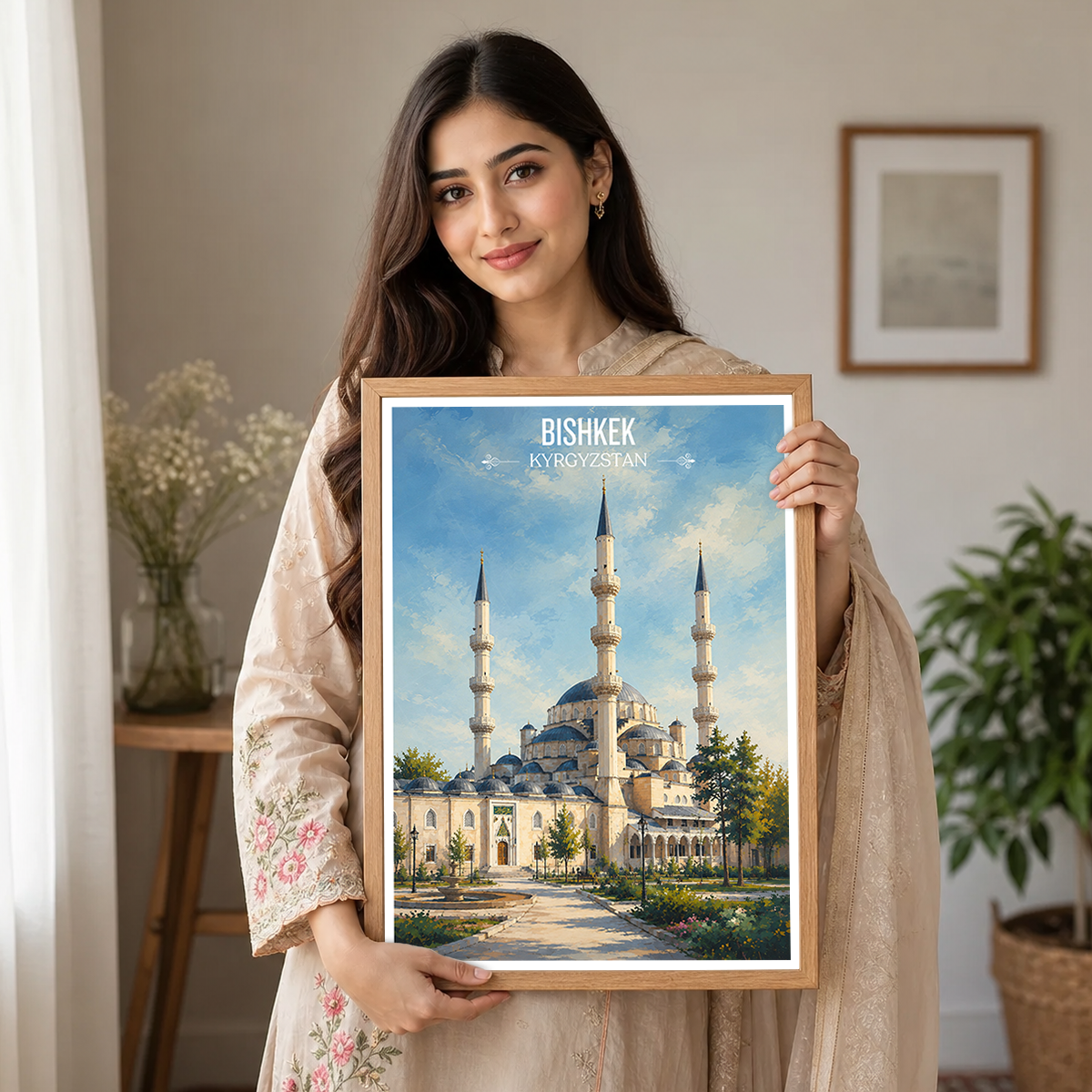 Bishkek - Kyrgyzstan - Travel Art Wall Deco Poster Print - Art Print - Travel Art Poster