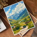 Kyrgyzstan - Travel Art Wall Deco Poster Print - Art Print - Travel Art Poster