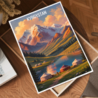 Kyrgyzstan - Travel Art Wall Poster Print - Art Print - Travel Art Poster