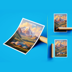 Kyrgyzstan - Travel Art Wall Poster Print - Art Print - Travel Art Poster