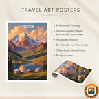 Kyrgyzstan - Travel Art Wall Poster Print - Art Print - Travel Art Poster