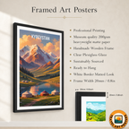 Kyrgyzstan - Travel Art Wall Poster Print - Art Print - Travel Art Poster